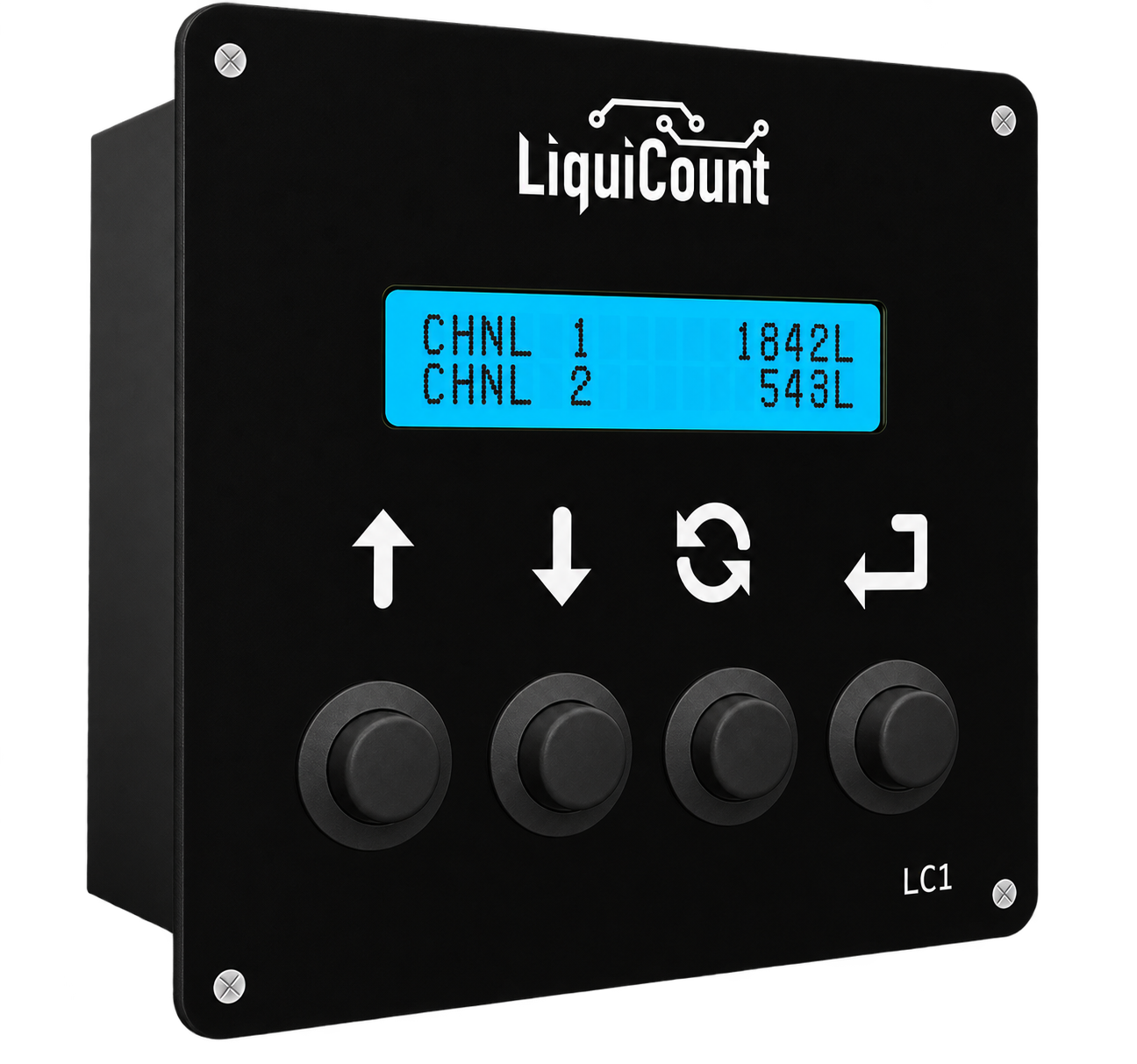 LiquiCount LC1 dual-channel pulse counter for anti-ice and de-ice fluid systems